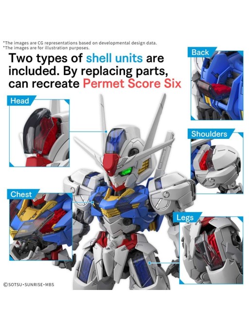 Bandai Master Grade SD MGSD Mobile Suit Gundam XVX-016 Gundam Aerial