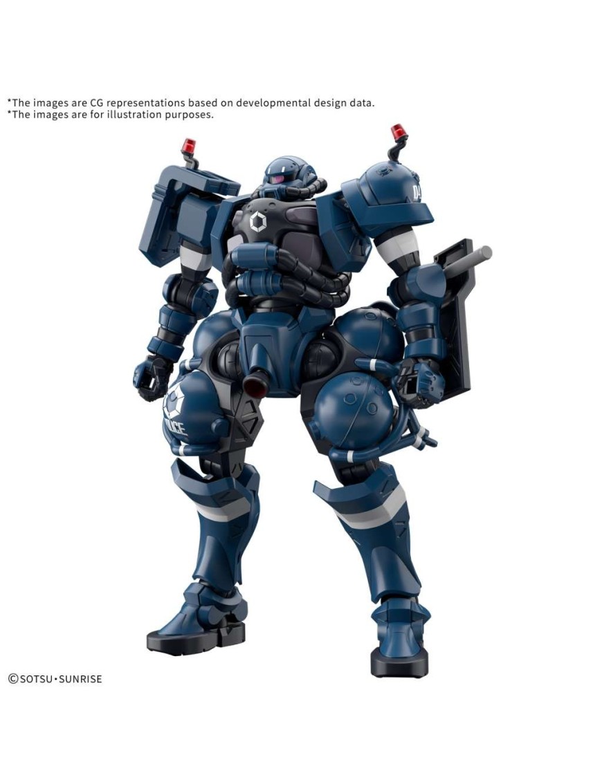 Bandai High Grade HG 1/144 Mobile Suit Gundam MS-06-SSP Police Zaku Bandai High Grade HG 1/144 Mobile Suit Gundam MS-06-SSP Police Zaku