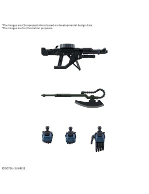 P-Bandai High Grade HG 1/144 Mobile Suit Gundam MS-06-SSP Police Zaku
