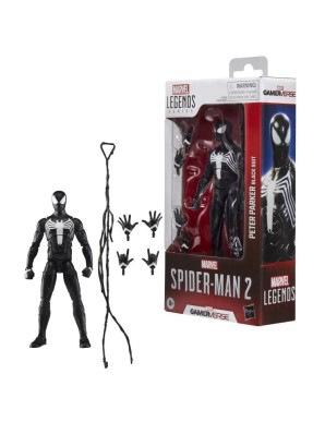 Hasbro Marvel Legends Gamerverse Marvel's Spider-Man 2 Peter Parker Black Suit