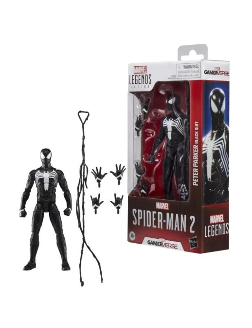 Hasbro Marvel Legends Gamerverse Marvel's Spider-Man 2 Peter Parker Black Suit