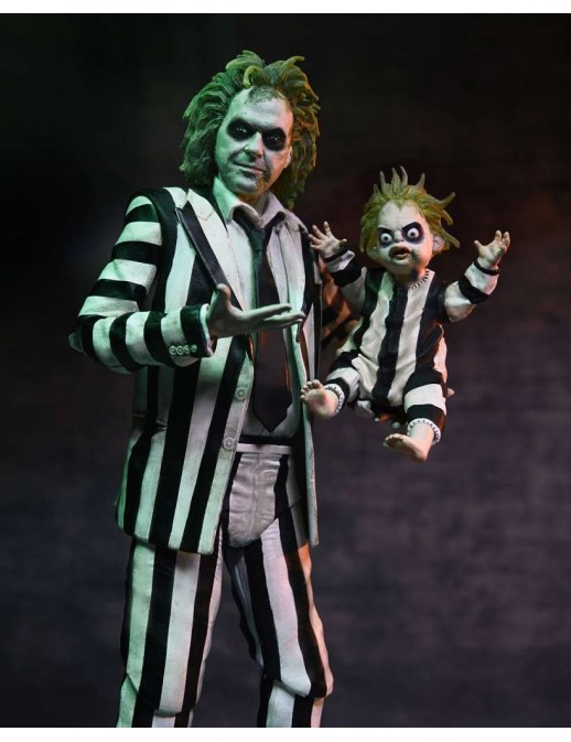 Neca Beetlejuice Beetlejuice Striped Suit Beetlejuice
