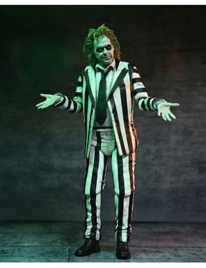 Neca Beetlejuice Beetlejuice Striped Suit Beetlejuice