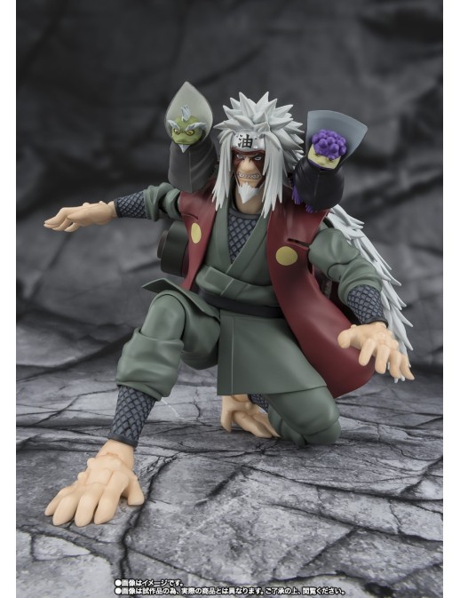 Bandai S.H. Figuarts Naruto Shippuden Jiraiya Konoha Heroic Master Sage Sage Mode Set