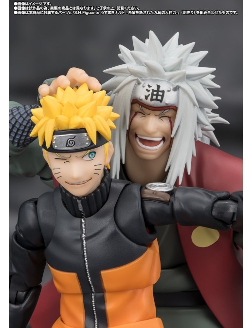 Bandai S.H. Figuarts Naruto Shippuden Jiraiya Konoha Heroic Master Sage Sage Mode Set