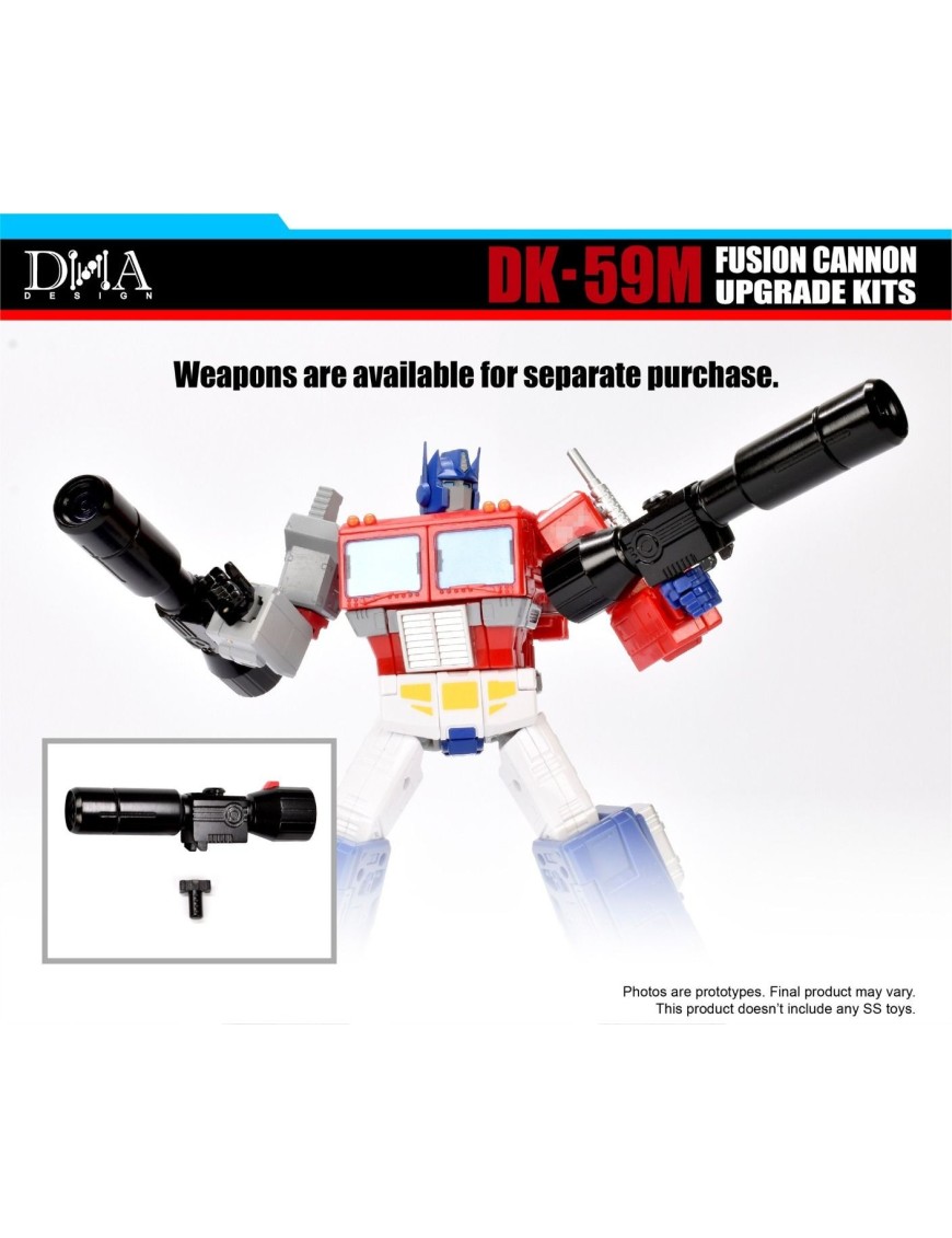 DNA Design DK-59M Fusion Cannon for Studio Series 86-31 Commander Class Optimus Prime DNA Design DK-59M Fusion Cannon for Studio Series 86-31 Commander Class Optimus Prime