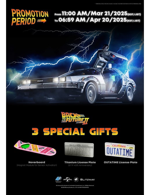 Blitzway Back to the Future Part II DeLorean 1/6 Scale
