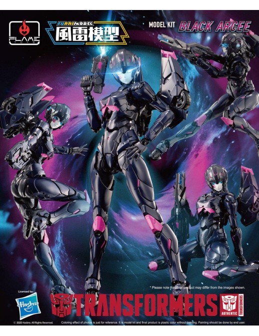 Flame Toys Model Kit Series Transformers Black Arcee