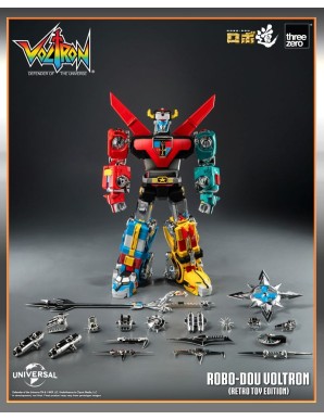 Threezero ROBO-DOU Voltron Defender of the Universe Retro Toy Edition