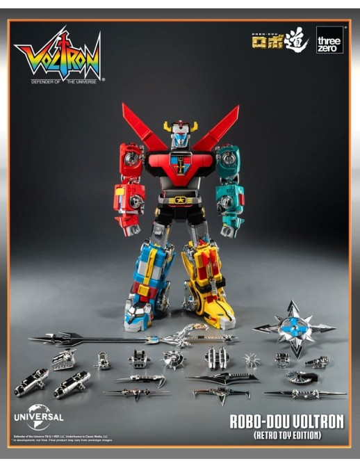 Threezero ROBO-DOU Voltron Defender of the Universe Retro Toy Edition