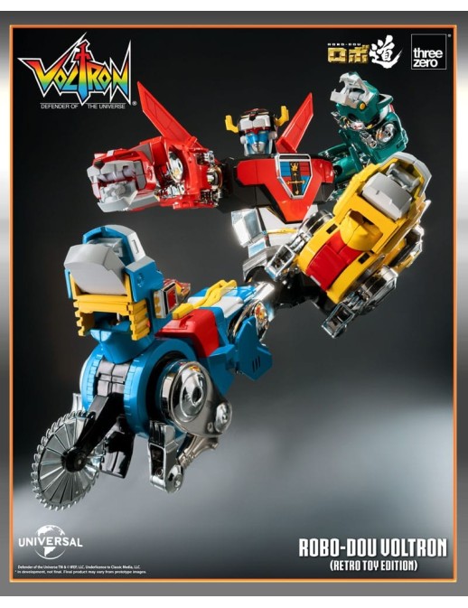 Threezero ROBO-DOU Voltron Defender of the Universe Retro Toy Edition