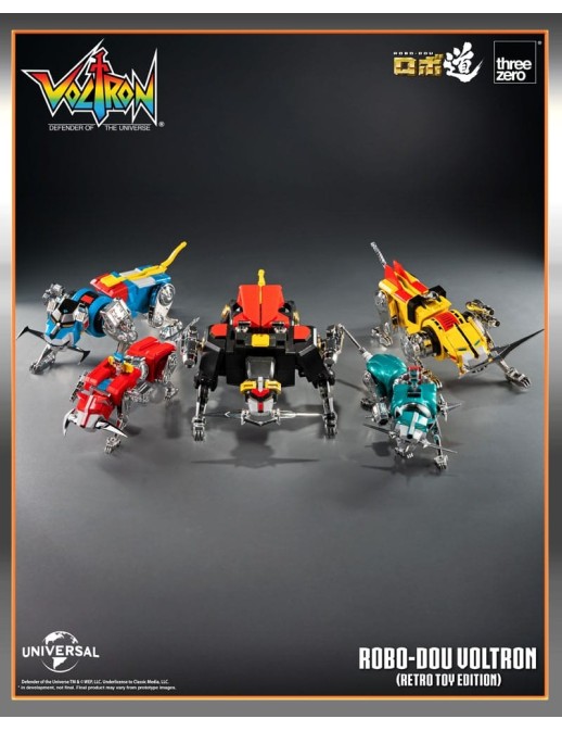 Threezero ROBO-DOU Voltron Defender of the Universe Retro Toy Edition
