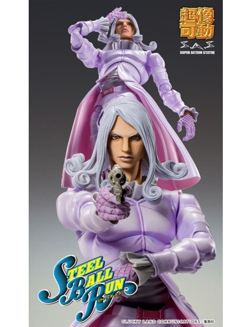 Medicos Super Action Statue JoJo's Bizarre Adventure Steel Ball Run Funny Valentine Second