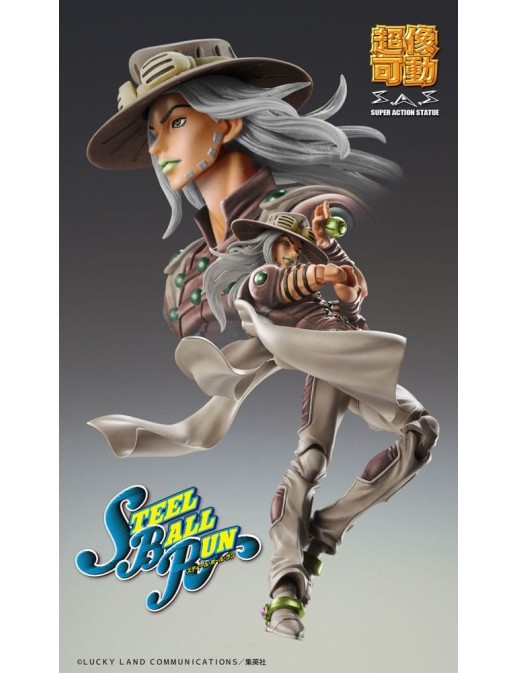 Medicos Super Action Statue JoJo's Bizarre Adventure Steel Ball Run Gyro Zeppeli Third