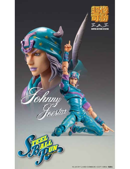 Medicos Super Action Statue JoJo's Bizarre Adventure Steel Ball Run Johnny Joestar Second