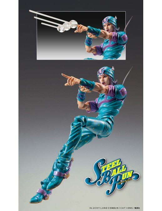 Medicos Super Action Statue JoJo's Bizarre Adventure Steel Ball Run Johnny Joestar Second
