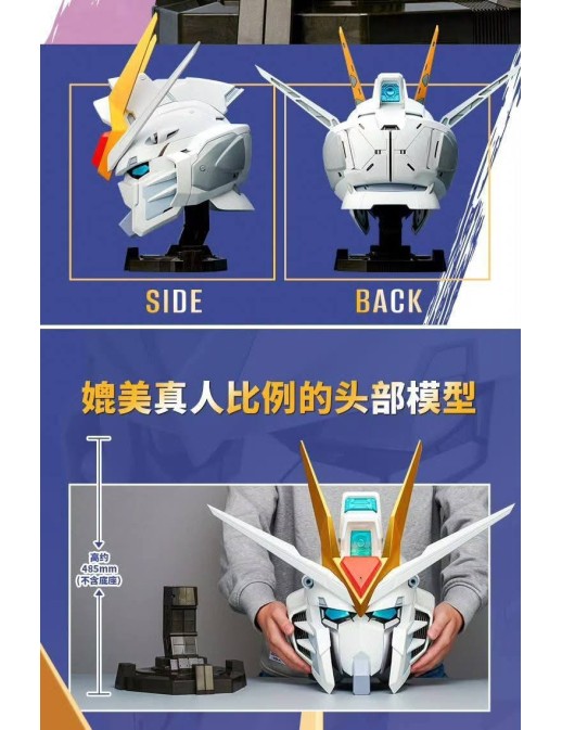 Bandai BN Head Collection Vol.4 Mobile Suit Gundam STTS-909 Rising Freedom Gundam Head Sculpt