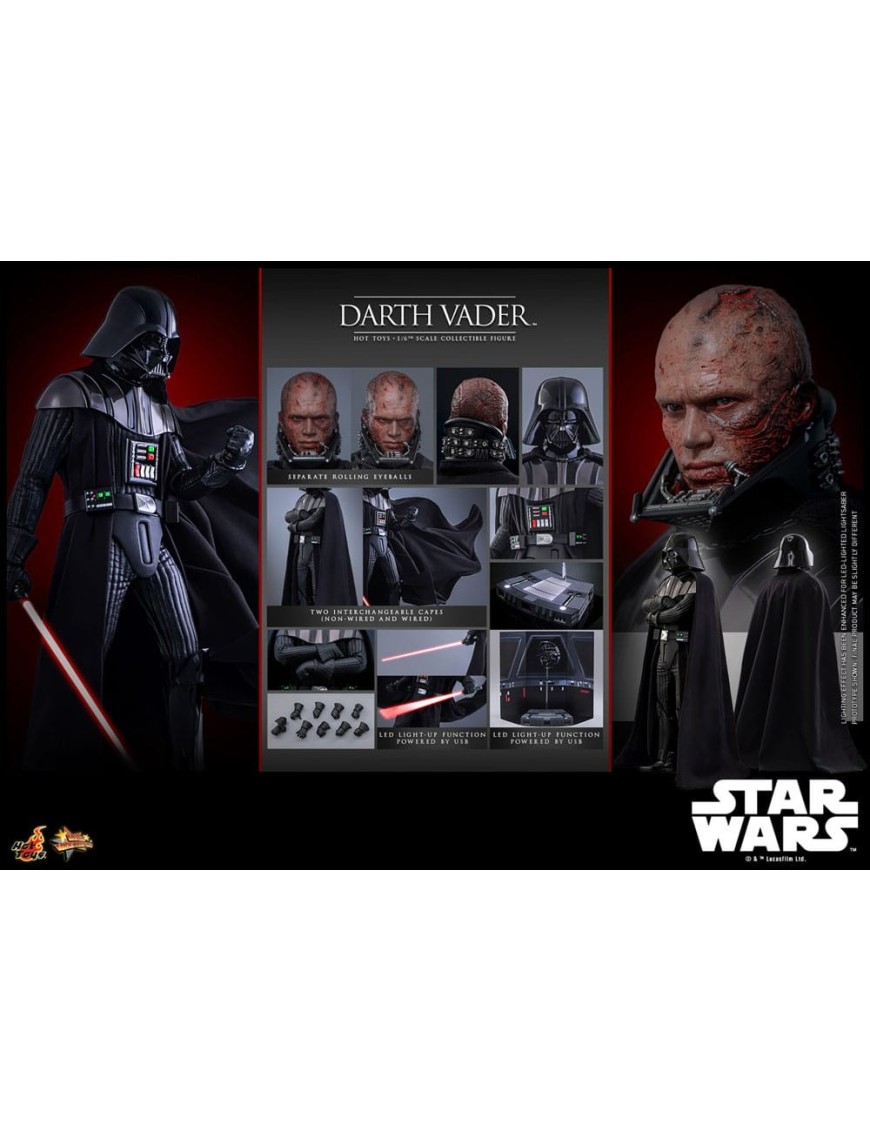 Hot Toys Movie Masterpiece Star Wars Revenge of the Sith Darth Vader 1/6 Scale Collectible Figure Hot Toys Movie Masterpiece Star Wars Revenge of the Sith Darth Vader 1/6 Scale Collectible Figure