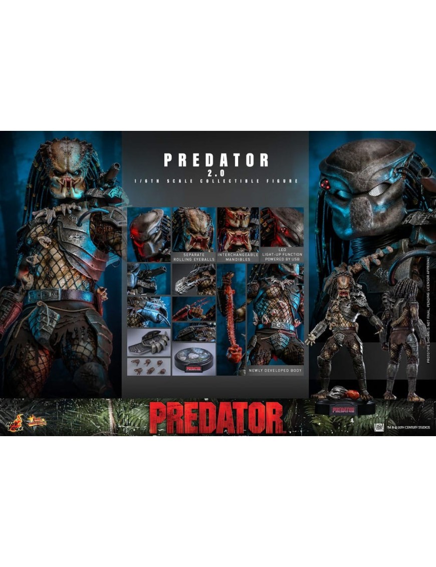 Hot Toys Movie Masterpiece Predator 2.0 Version 1/6 Scale Collectible Figure Hot Toys Movie Masterpiece Predator 2.0 Version 1/6 Scale Collectible Figure