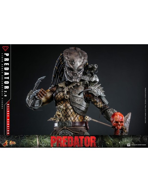 Hot Toys Movie Masterpiece Predator 2.0 Version 1/6 Scale Collectible Figure Deluxe Edition