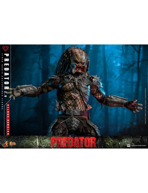Hot Toys Movie Masterpiece Predator 2.0 Version 1/6 Scale Collectible Figure Deluxe Edition