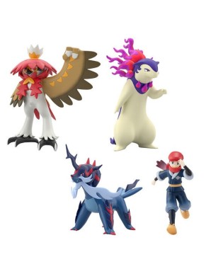 Bandai Shokugan Pokémon Scale World Hisui Region Teru & Hisuian Typhlosion & Hisuian Decidueye & Hisuian Samurott