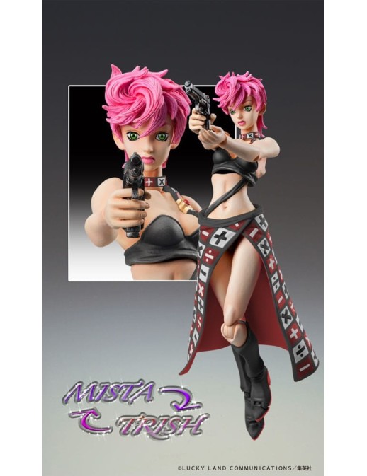 Medicos Super Action Statue JoJo's Bizarre Adventure Golden Wind Trish Una Black Version