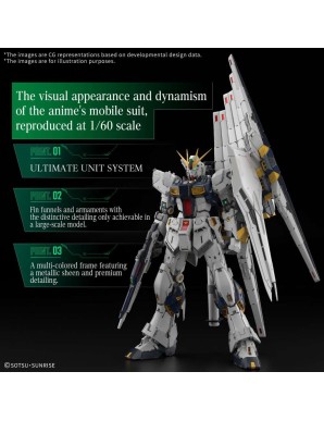 Bandai Perfect Grade Unleashed PG 1/60 Mobile Suit Gundam RX-93 ν Gundam