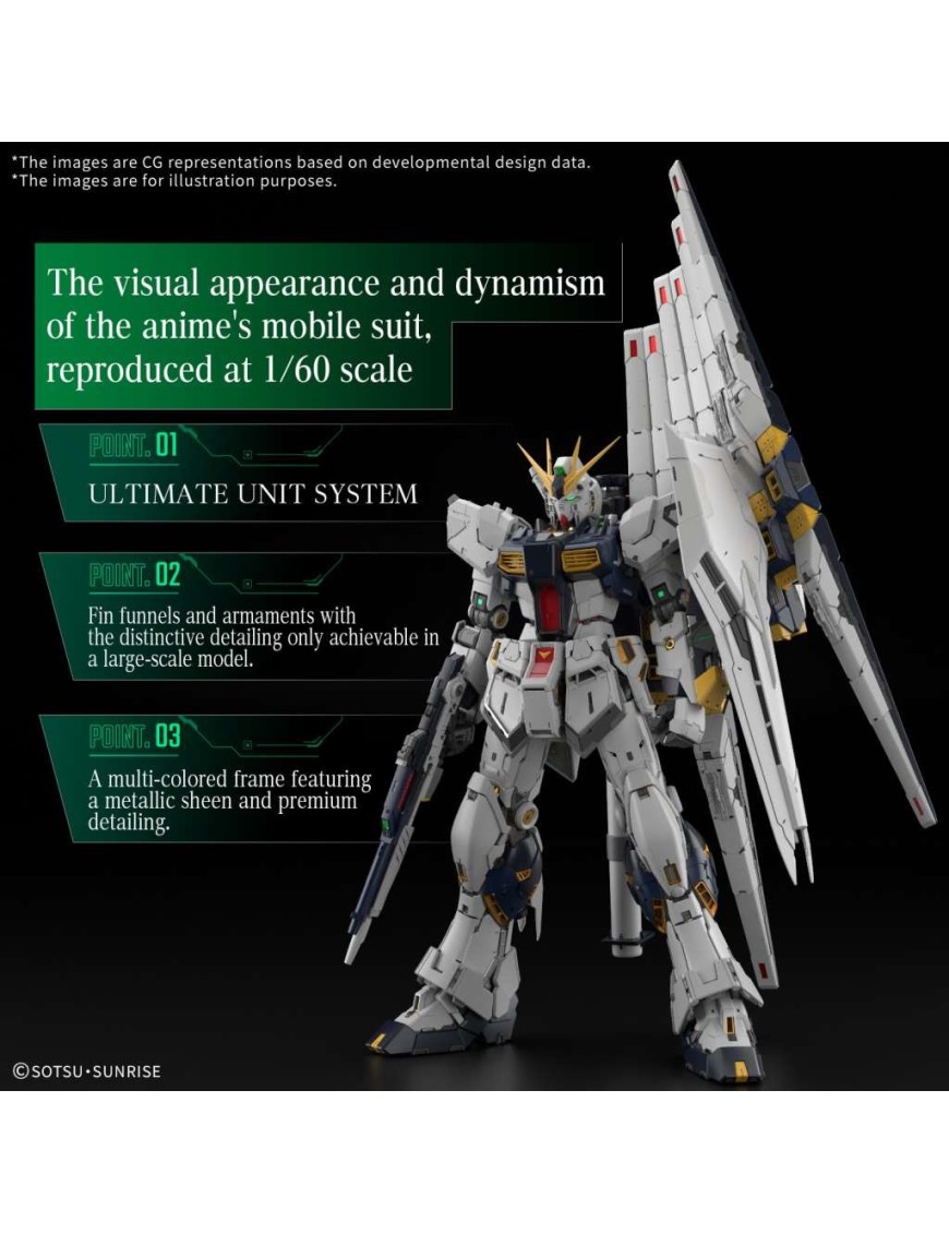 DX MOBILE SUIT IN ACTION RX93 νGUNDAM S1 RX-93 v Nu Gundam - Mobile Suit In Action Deluxe (MSiA DX