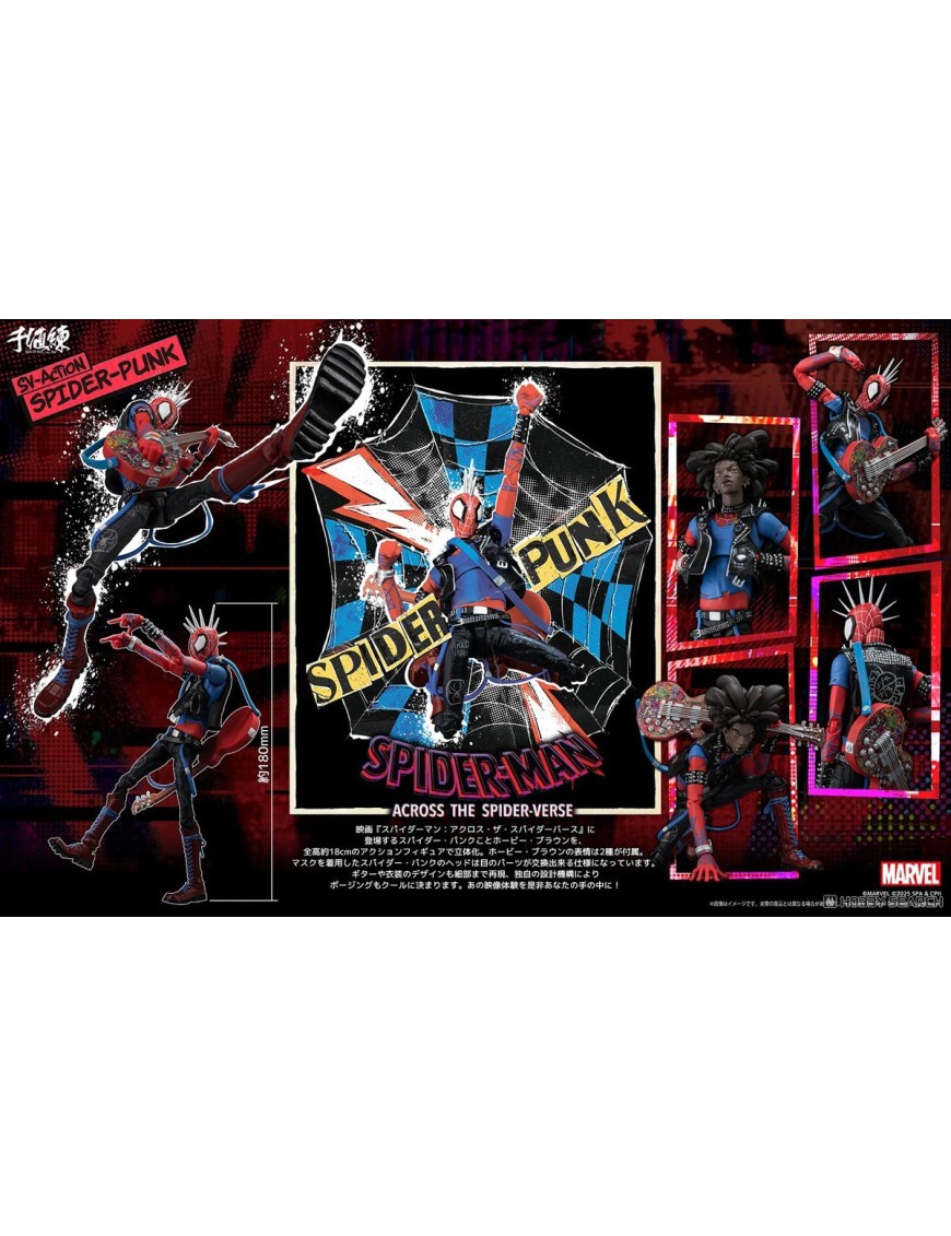 Sentinel SV Action Spider-Man Into The Spider-Verse Spider-Punk Sentinel SV Action Spider-Man Into The Spider-Verse Spider-Punk