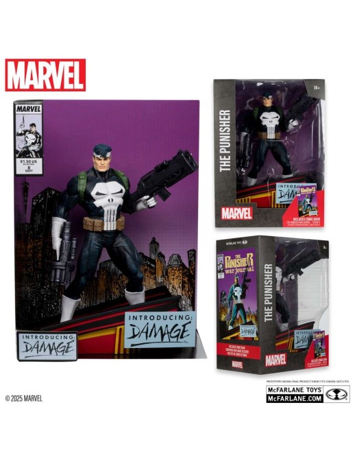 Mc Farlane Toys Marvel Comics The Punisher Punisher War Journal 8 1/6 Scale Statue