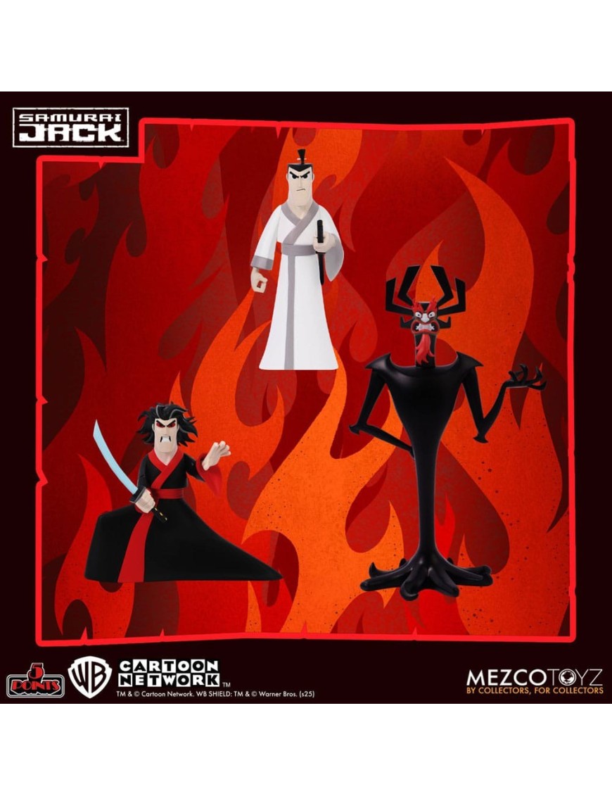 Mezco Samurai Jack Series 5 Points Deluxe Figure Set Mezco Samurai Jack Series 5 Points Deluxe Figure Set