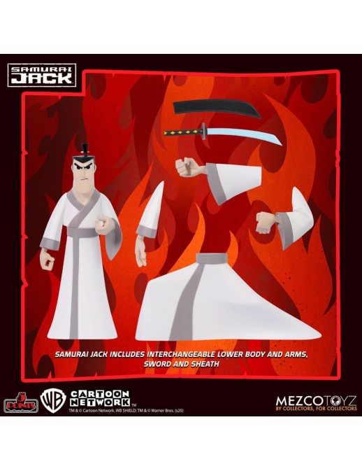 Mezco Samurai Jack Series 5 Points Deluxe Figure Set