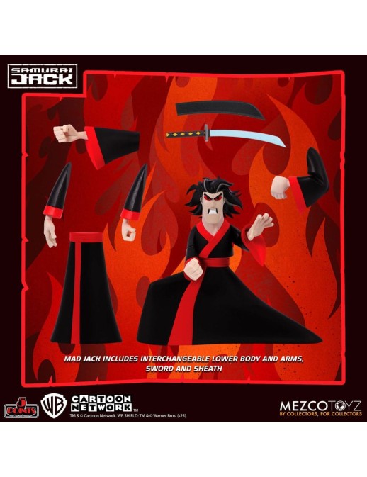 Mezco Samurai Jack Series 5 Points Deluxe Figure Set
