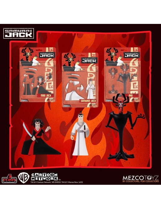 Mezco Samurai Jack Series 5 Points Deluxe Figure Set