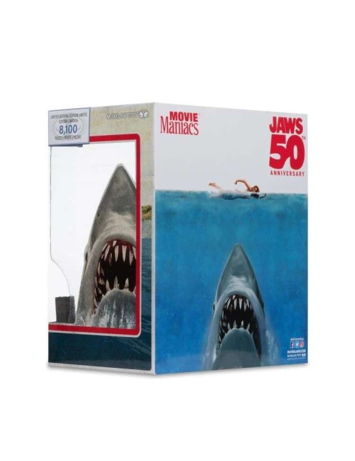 Mc Farlane Toys Jaws Movie Maniacs Jaws 50th Anniversary