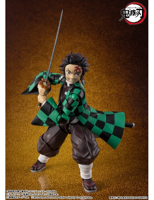 Bandai S.H. Figuarts Demon Slayer Kimetsu No Yaiba Tanjiro Kamado Battle in the Infinity Castle Version
