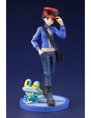 Kotobukiya ARTFX J Pokemon Series Calem with Froakie