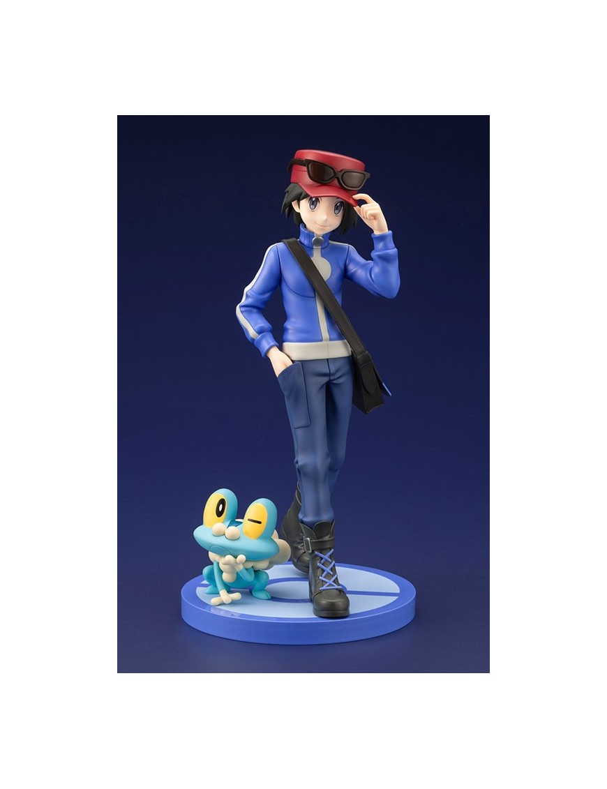 Kotobukiya ARTFX J Pokemon Series Calem with Froakie