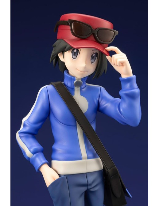 Kotobukiya ARTFX J Pokemon Series Calem with Froakie