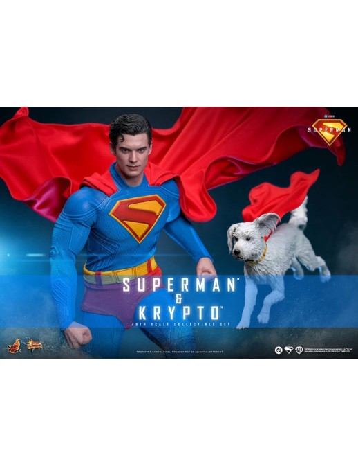 Hot Toys Movie Masterpiece Superman Superman & Krypto 1/6 Scale Collectible Figure