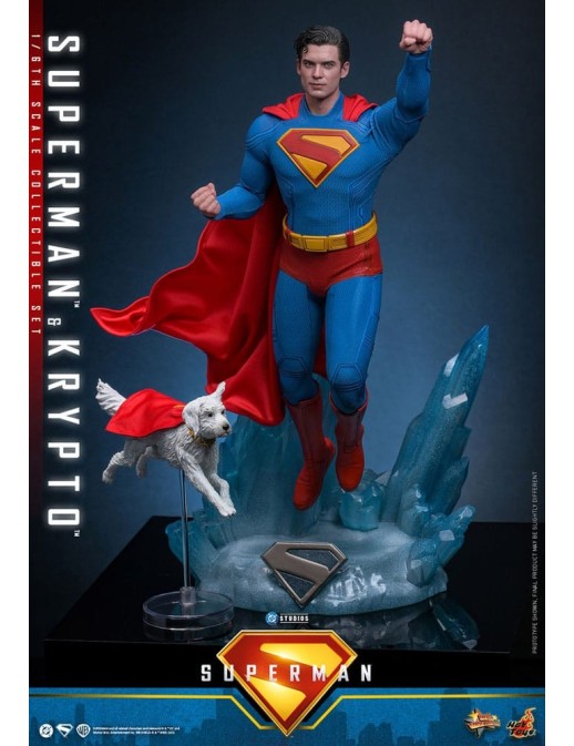 Hot Toys Movie Masterpiece Superman Superman & Krypto 1/6 Scale Collectible Figure