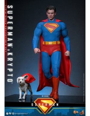 Hot Toys Movie Masterpiece Superman Superman & Krypto 1/6 Scale Collectible Figure