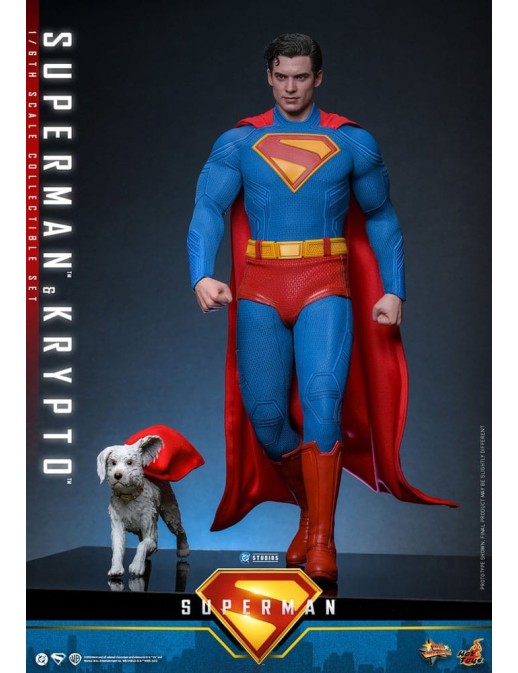 Hot Toys Movie Masterpiece Superman Superman & Krypto 1/6 Scale Collectible Figure