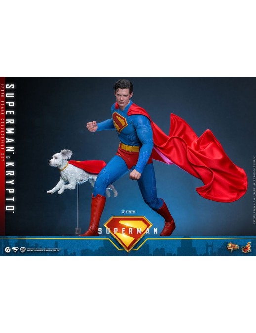 Hot Toys Movie Masterpiece Superman Superman & Krypto 1/6 Scale Collectible Figure