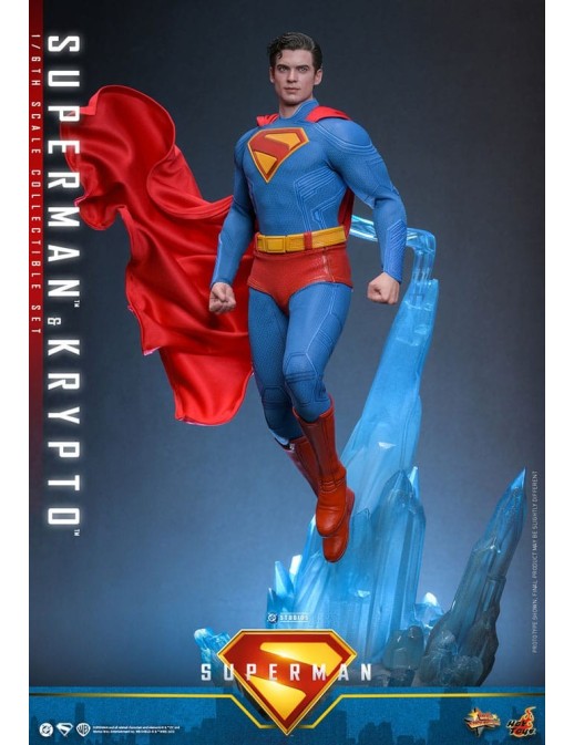 Hot Toys Movie Masterpiece Superman Superman & Krypto 1/6 Scale Collectible Figure