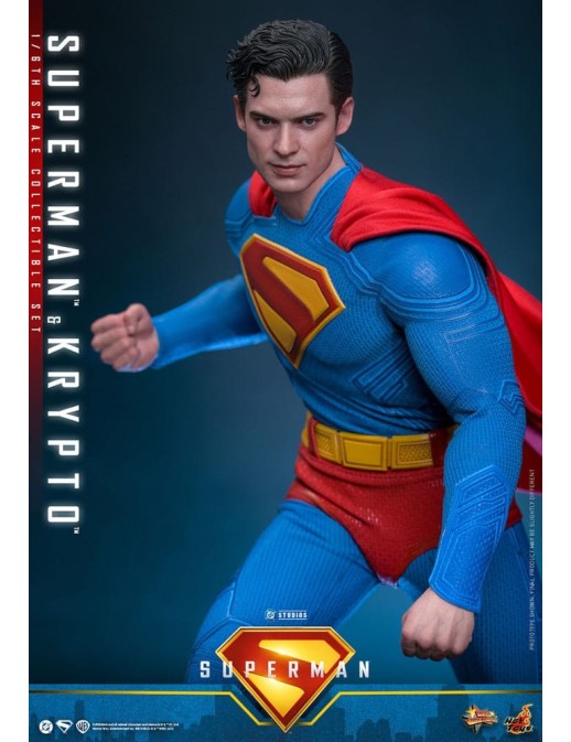 Hot Toys Movie Masterpiece Superman Superman & Krypto 1/6 Scale Collectible Figure
