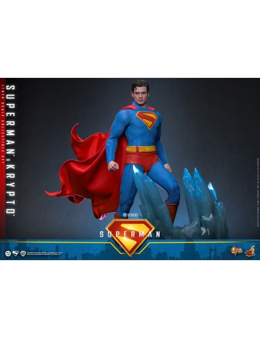 Hot Toys Movie Masterpiece Superman Superman & Krypto 1/6 Scale Collectible Figure