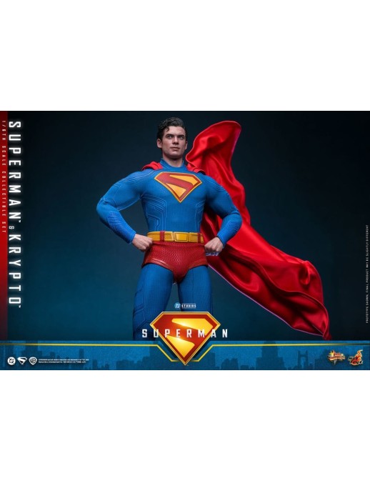 Hot Toys Movie Masterpiece Superman Superman & Krypto 1/6 Scale Collectible Figure