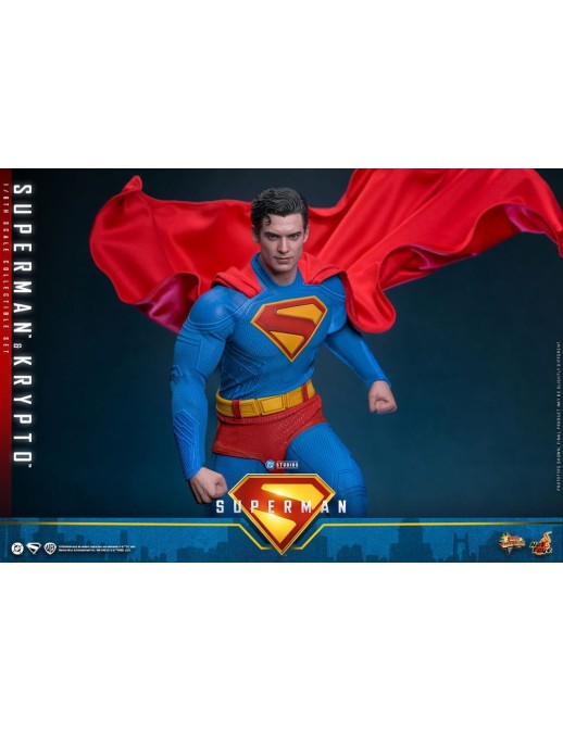 Hot Toys Movie Masterpiece Superman Superman & Krypto 1/6 Scale Collectible Figure